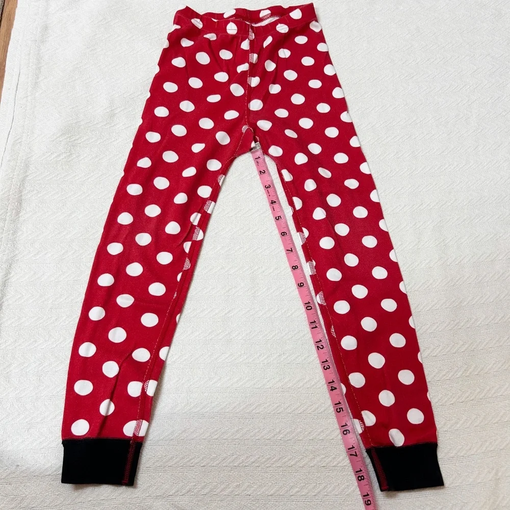 Hanna Andersson | Disney Minnie Mouse Pajamas - sz 6-7, red polka dots, two pc